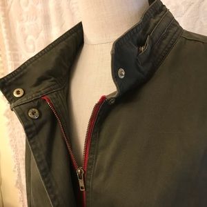 Olive green Military inspired cargo jacket 3x